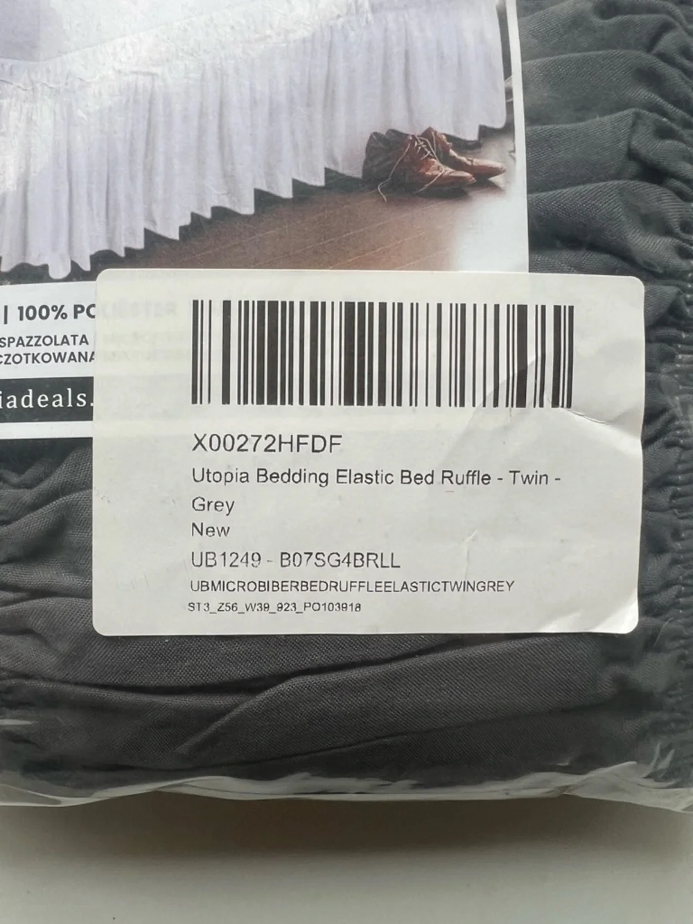 Utopía Elastic Bed Ruffle - Grey - Picture 5 of 5